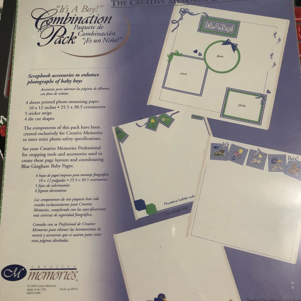 The Creative Memories CollectionIt’s A Boy! Combo pack oval circles templates